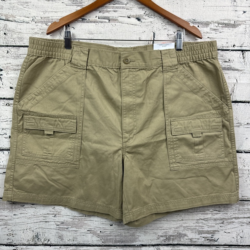 St. John's‎ Bay Men's British Khaki Olive Green Hiking Shorts 🆕 [Size 44] NWT